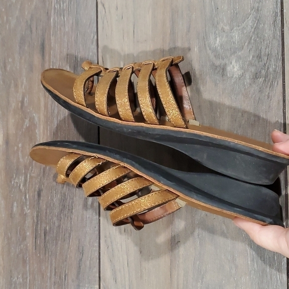 Paul Green Wilma munched sandals flats flip flop Strappy sz UK 5.5 US 8 - Picture 7 of 11